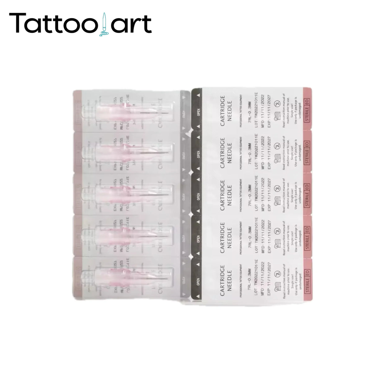 Cartuchos de Agujas Estandar Tattooart™ color rosa