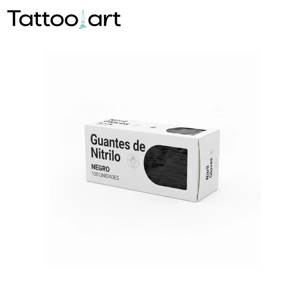 Guantes negros Tattooart™ de nitrilo