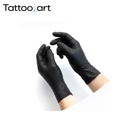 Guantes negros Tattooart™ de nitrilo